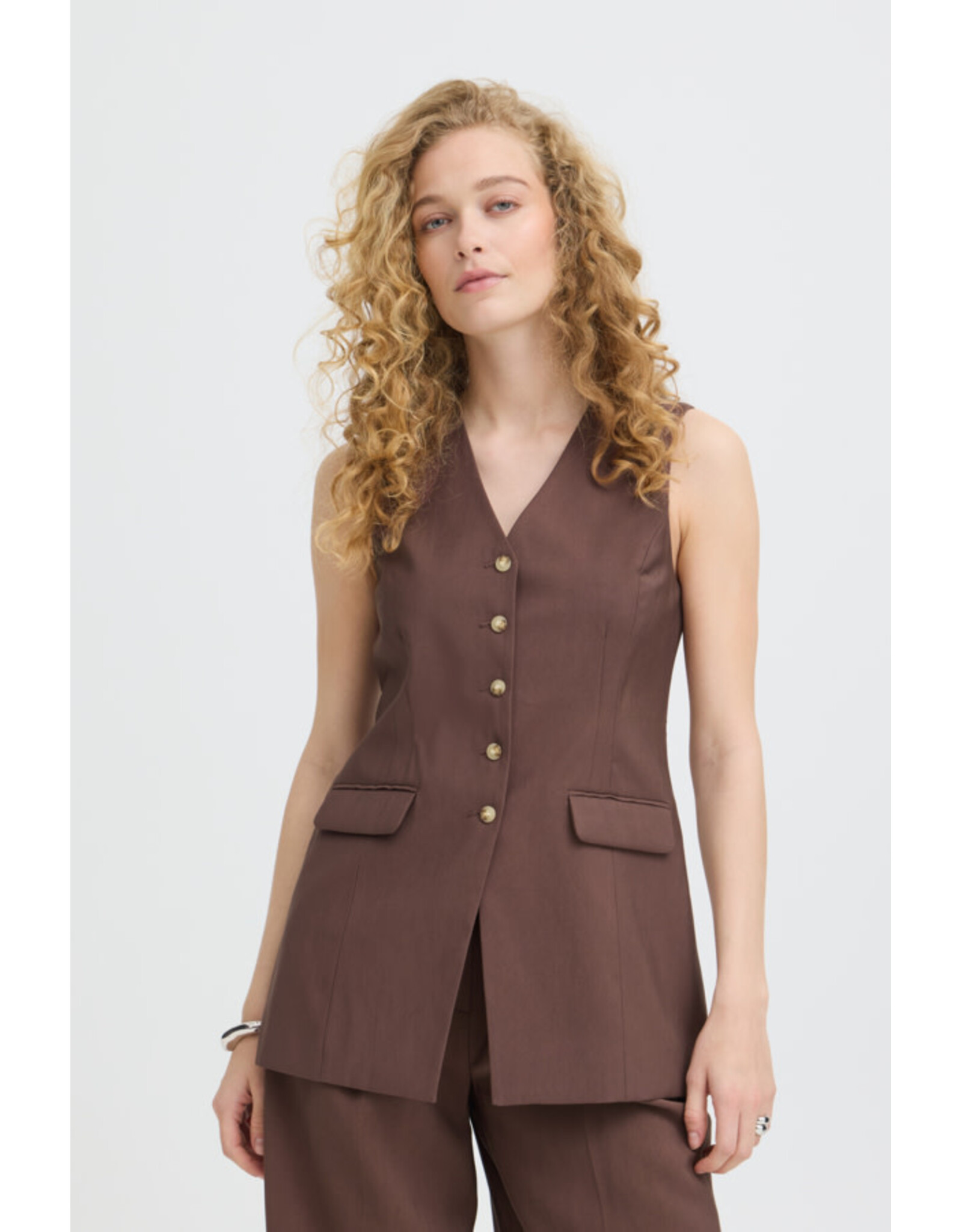 b.young b.young - Essie Waistcoat (French Roast)