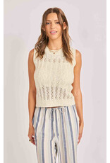 Sadie & Sage Sadie & Sage - Montana Open Knit Sweater Vest (Cream)