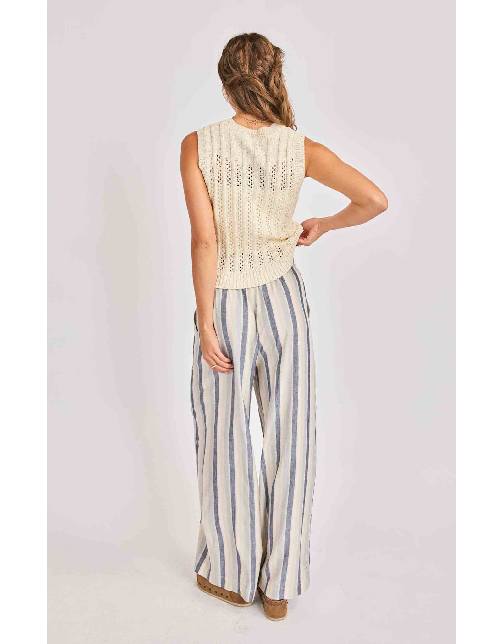 Sadie & Sage Sadie & Sage - Montana Open Knit Sweater Vest (Cream)