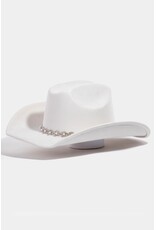 Fame Accessories Pearl Pattern Band Cowboy Hat