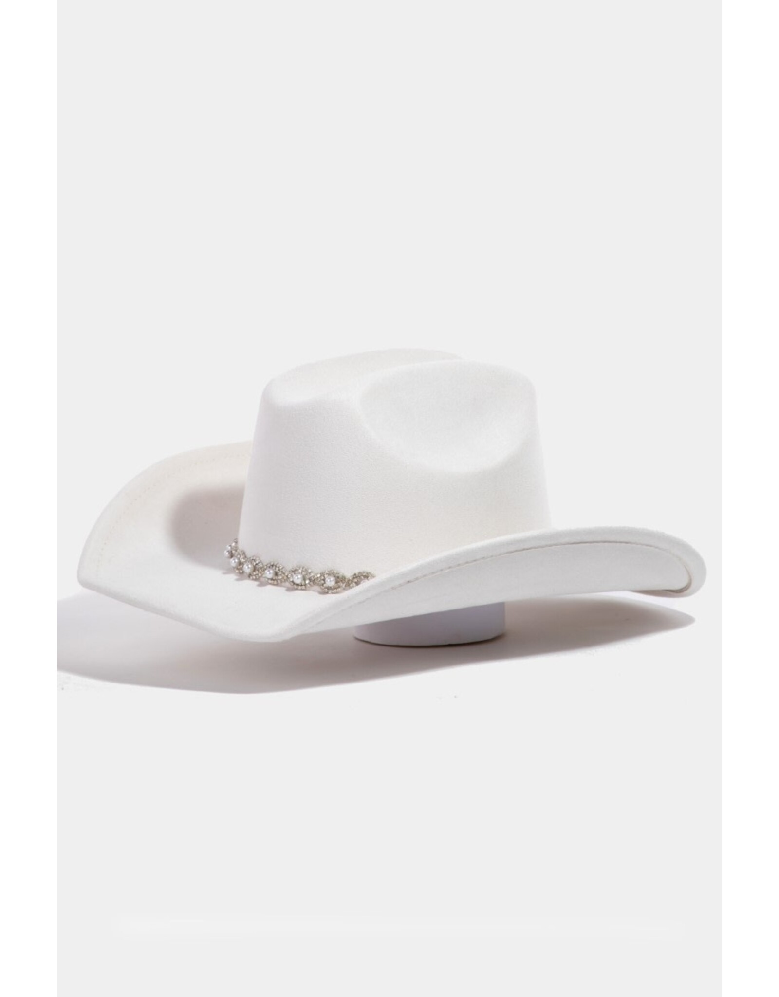 Fame Accessories Pearl Pattern Band Cowboy Hat