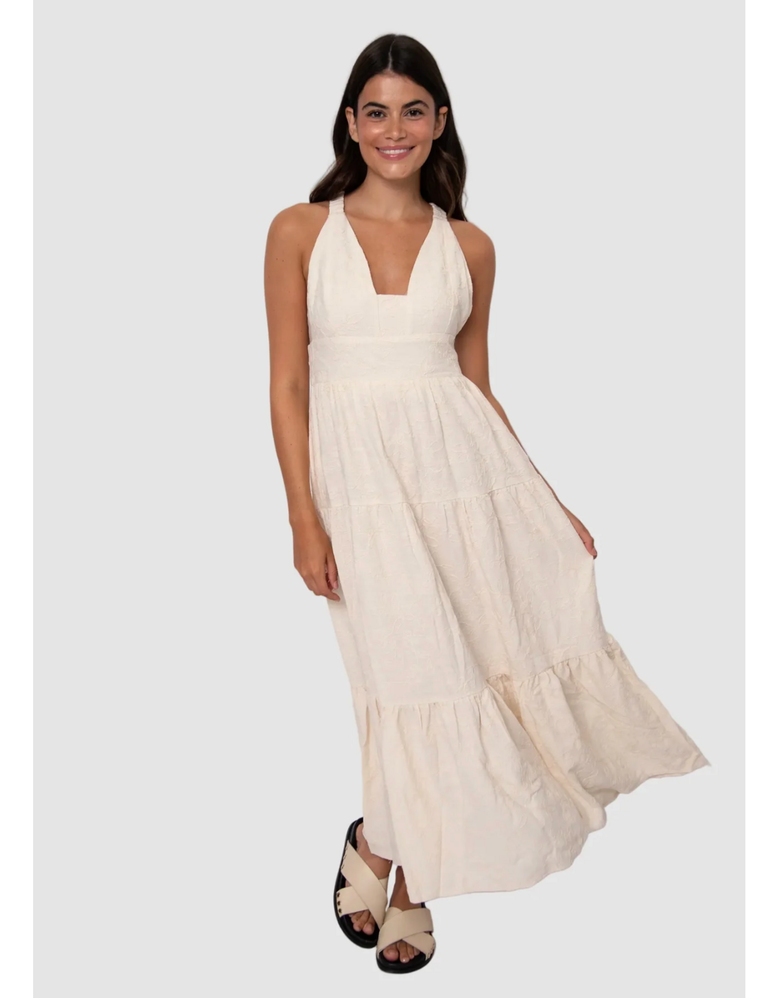 RD Style RD Style - Rosalia Viscose Linen Dress (Natural)