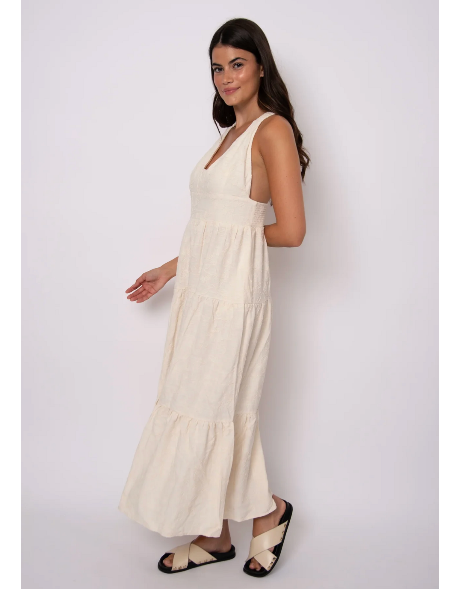 RD Style RD Style - Rosalia Viscose Linen Dress (Natural)