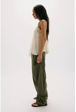 Free people Free People - Spotlight Washed Barrel Chino Trousers (Dusty Olive)