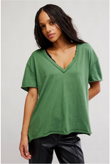Free people Free People - Free People Nina V-Neck Tee (Forest Fairy)