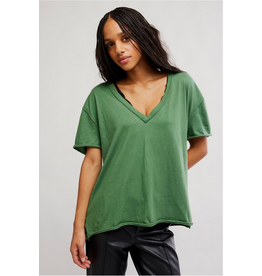 Free people Free People - Free People Nina V-Neck Tee (Forest Fairy)