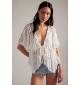 Free people Free People - In Your Dreams Lace Top (Clean Ivory)