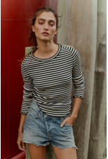 Free people Free People -  We The Free Easy Does It Striped Tee (Black and White)