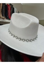 Fame Accessories Pearl Pattern Band Cowboy Hat