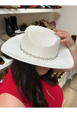Fame Accessories Pearl Pattern Band Cowboy Hat