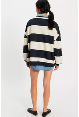 Free people Free People - We The Free Classic Striped Oversized Crewneck (Black Combo)