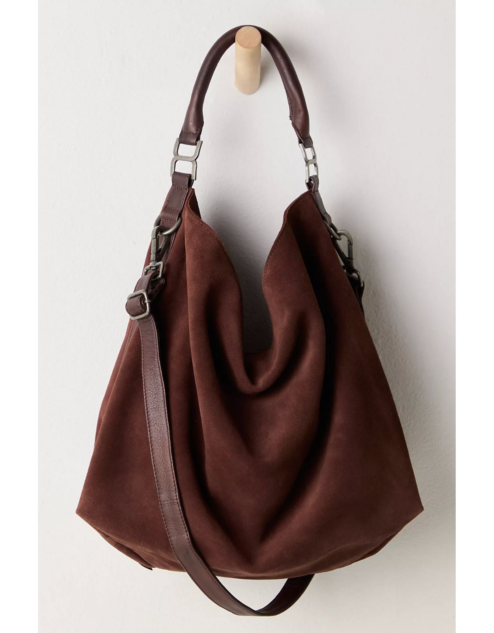 Free people Free People - Suzie Suede Slouchy Tote Bag (Espresso)
