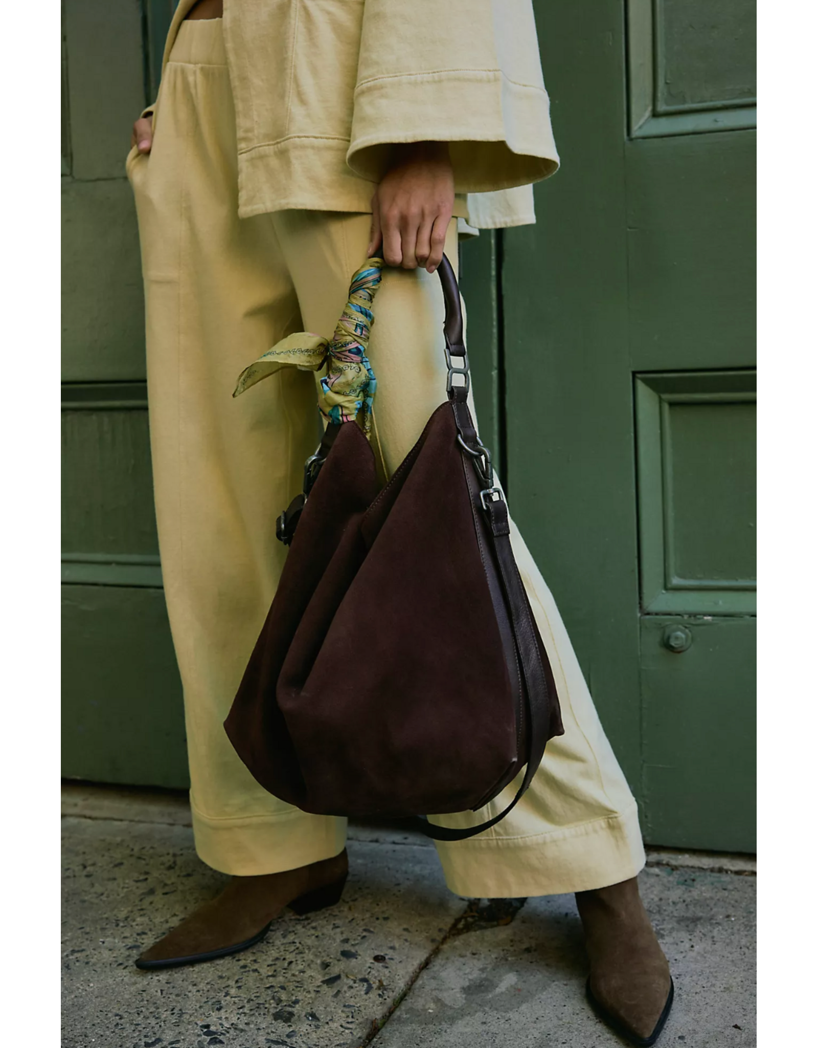 Free people Free People - Suzie Suede Slouchy Tote Bag (Espresso)