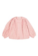 Garcia Garcia - Striped Button Up Blouse (Coral / White)