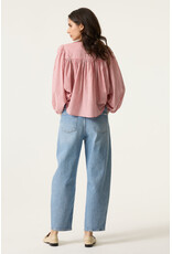 Garcia Garcia - Striped Button Up Blouse (Coral / White)
