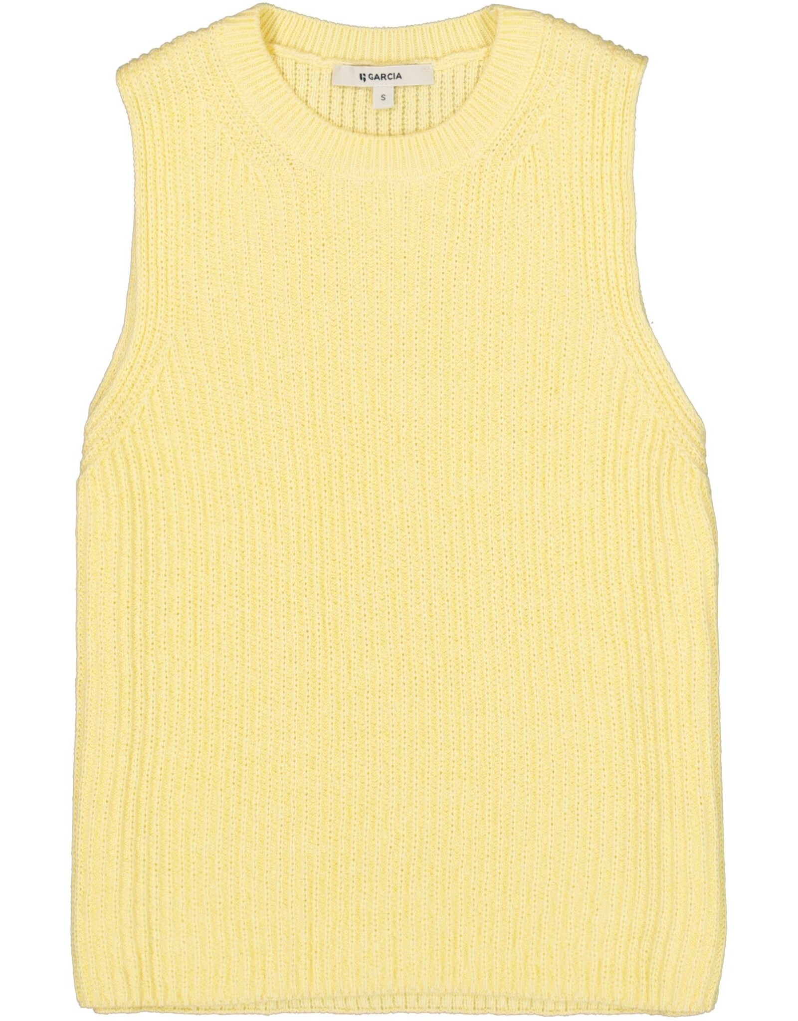 Garcia Garcia - Sleeveless Ribbed Knit Sweater (Yellow)