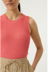 Garcia Garcia - Sleeveless Ribbed Knit Sweater (Coral)