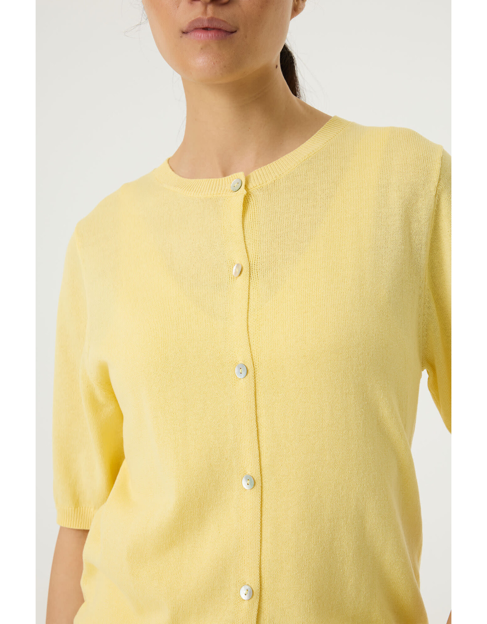 Garcia Garcia - Short Sleeve Cardigan (Yellow)