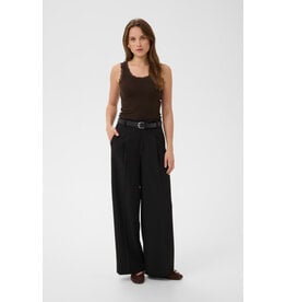 Kaffe Kaffe - Omi Lace Trim Tank (Coffee Bean)