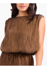 Sadie & Sage Sadie & Sage - Sepia Sky Bubble Top (Bronze Olive)