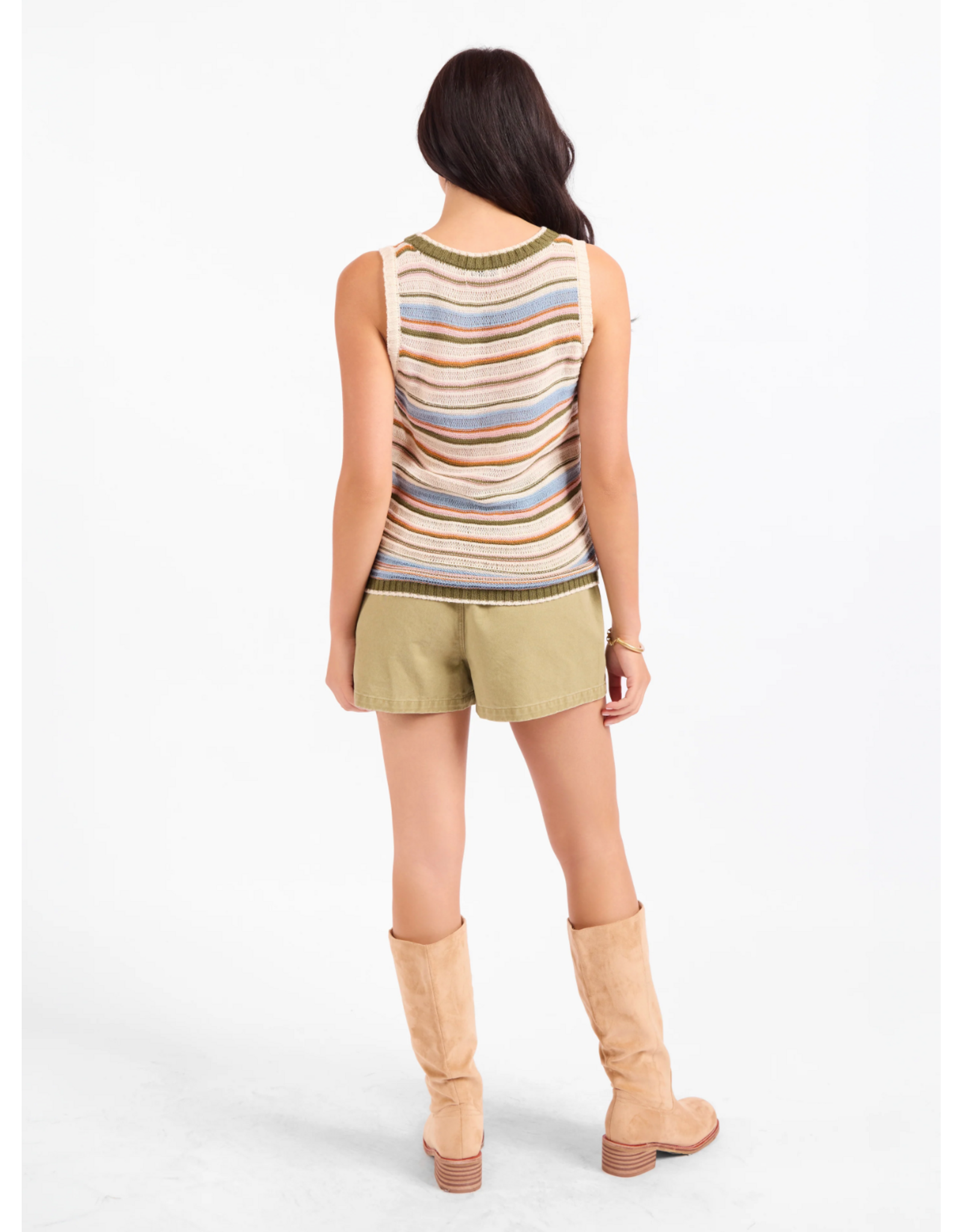 Sadie & Sage Sadie & Sage - Fall Stripe Sweater Vest
