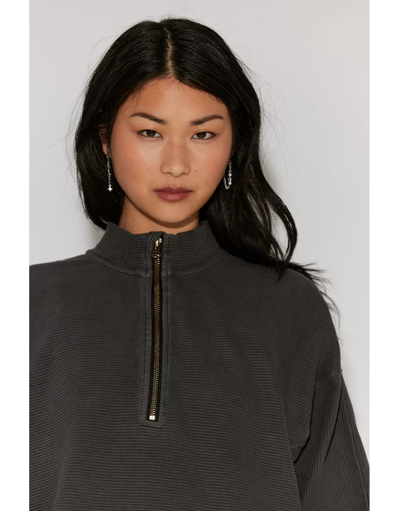 Free people Free People -  We The Free Celeste Quarter Zip (Black)