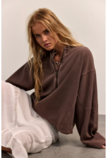 Free people Free People -  We The Free Celeste Quarter Zip (Mochachinno)