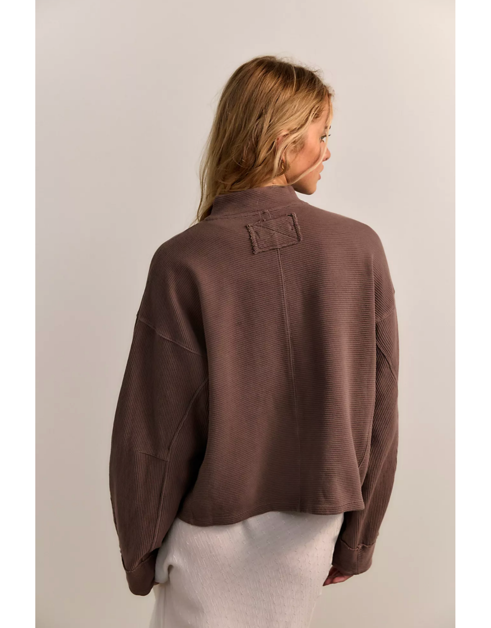 Free people Free People -  We The Free Celeste Quarter Zip (Mochachinno)