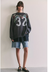 Free people Free People -   We The Free Palm Spring Turtleneck Graphic Pullover (Washed Black Combo)