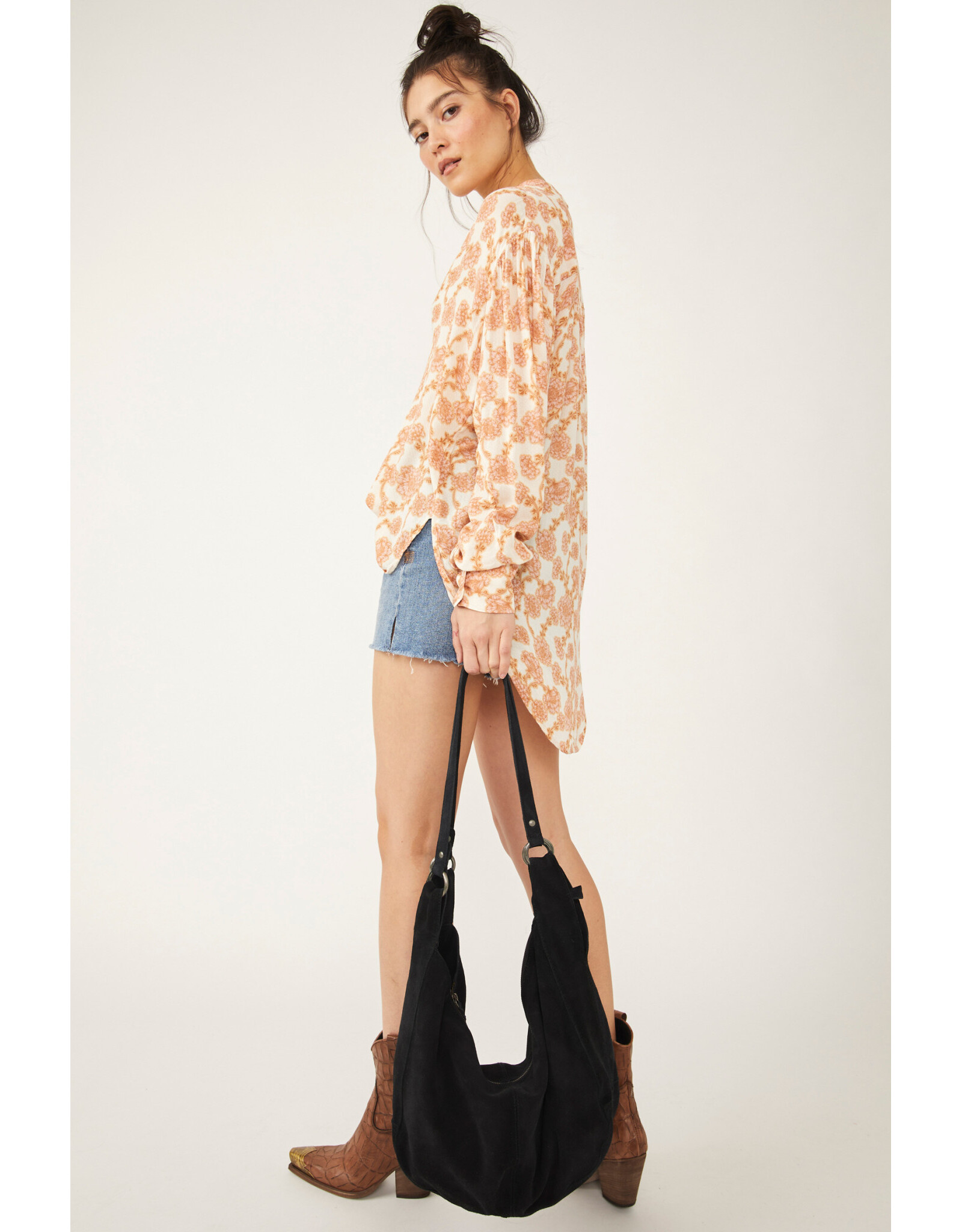 Free people Free People - Roma Suede Tote (Black)
