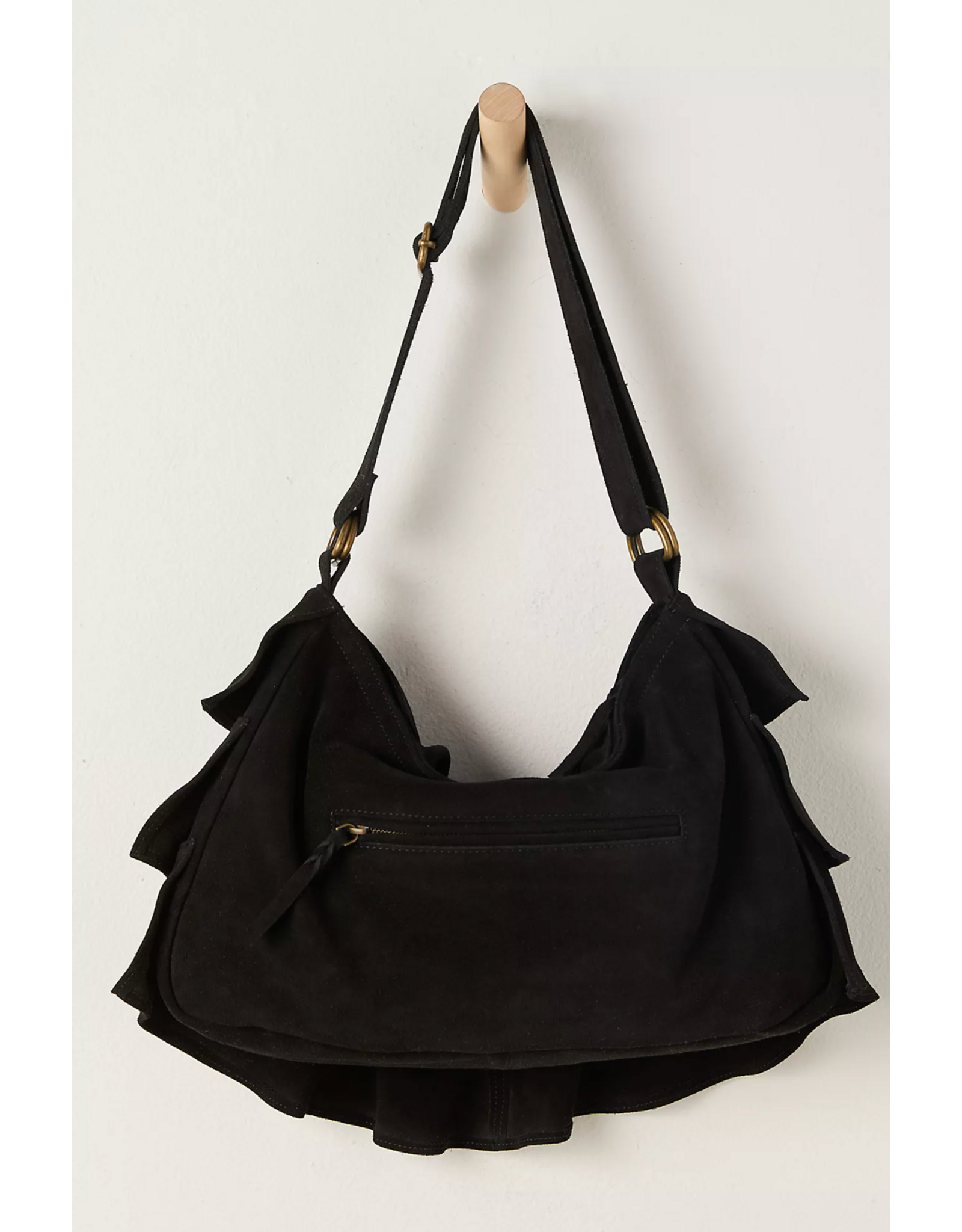 Free people Free People - Rae Ruffle Shoulder Bag (Black)