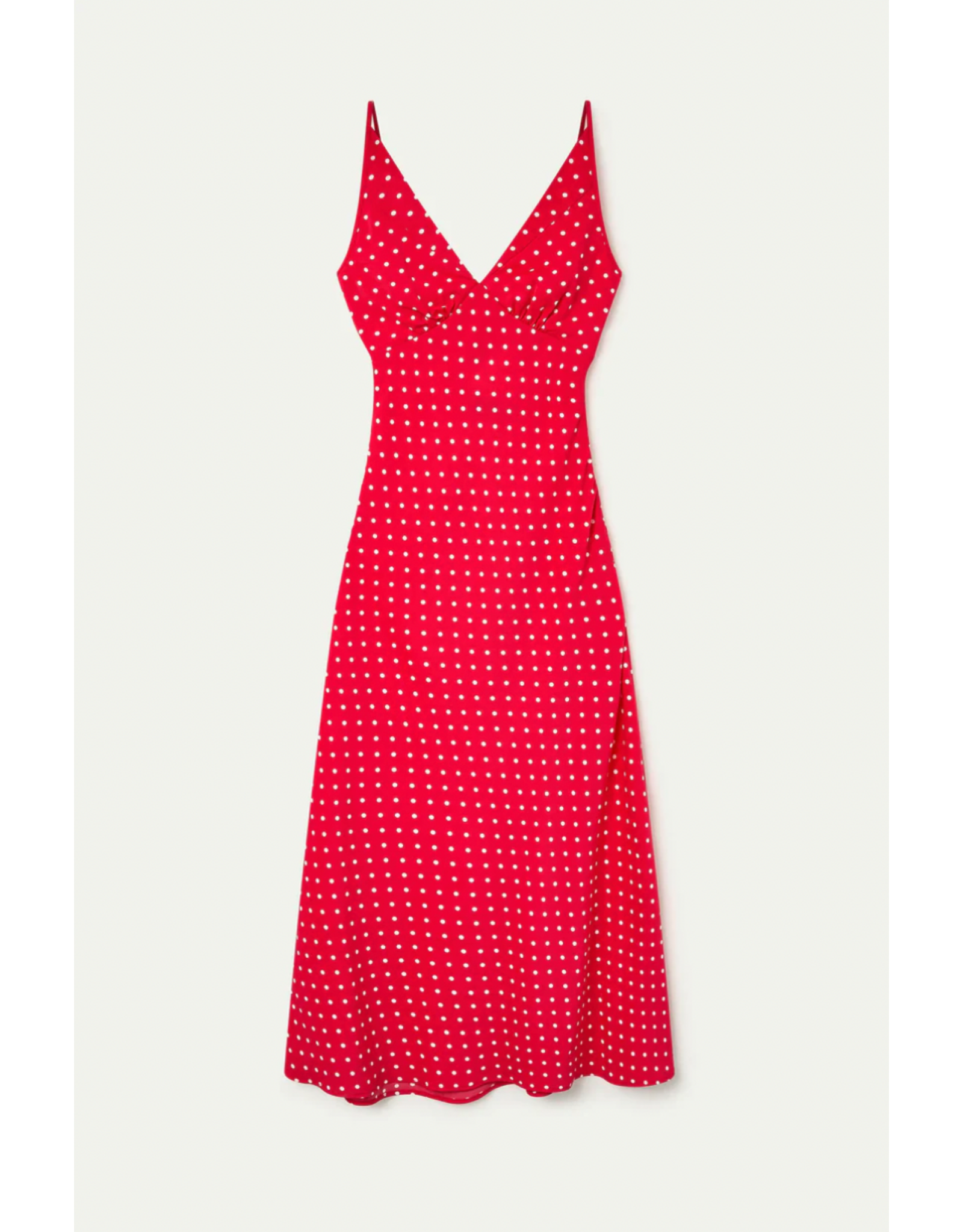 Compania Fantastica Compania Fantastica -  Polka Dot Print Long Dress (Red)