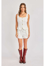 Sadie & Sage Sadie & Sage - Clear Eyes Vest (White)
