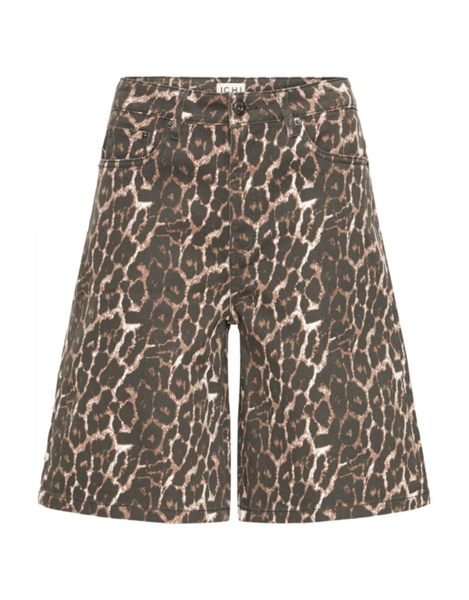 ICHI ICHI - Brokes Leopard Print Shorts