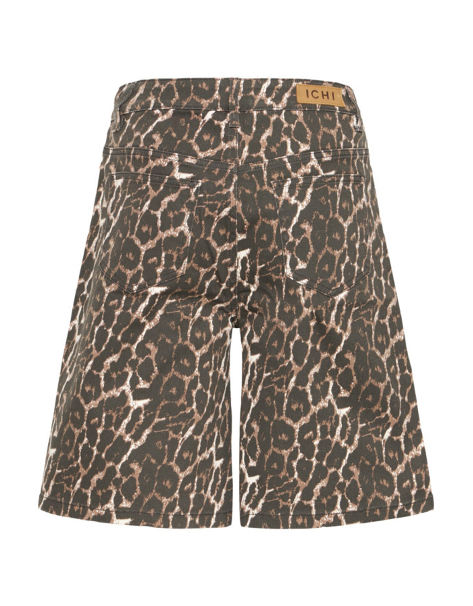 ICHI ICHI - Brokes Leopard Print Shorts