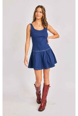 Sadie & Sage Sadie & Sage - Cowgirl Denim Mini Dress (Indigo)