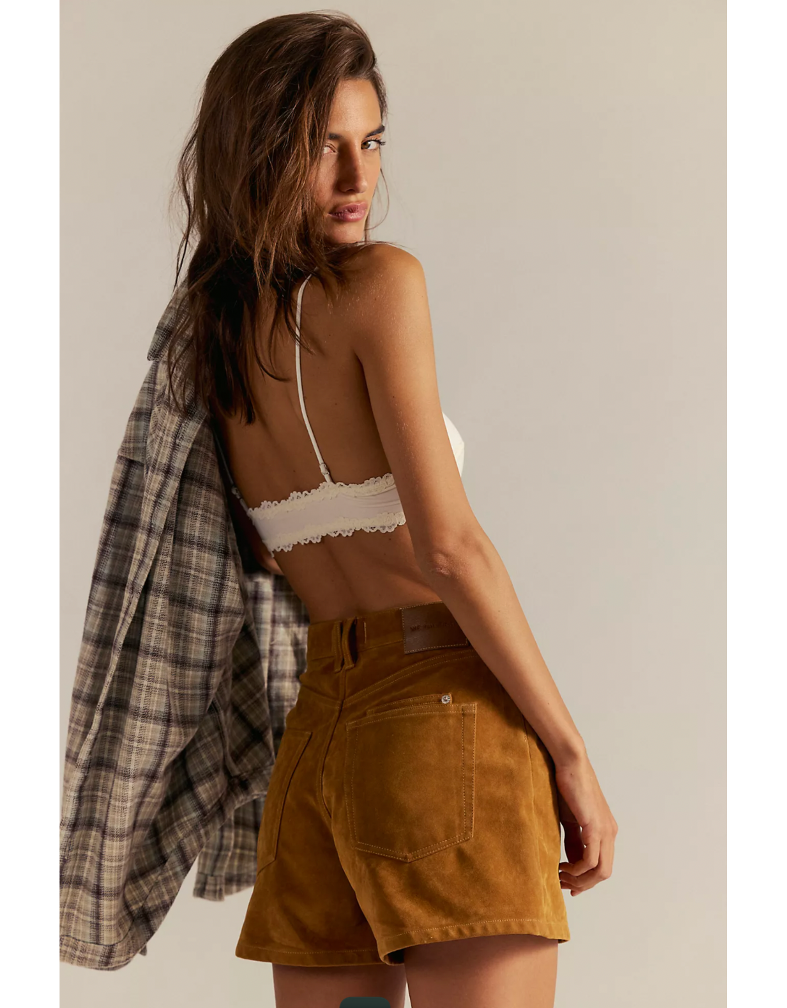 Free people Free People - We The Free Tippi Vegan Suede Shorts (Dark Honey)