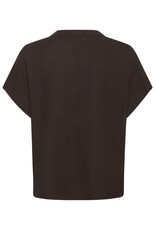 Kaffe Kaffe - Milia Short Sleeve Blouse (Black Coffee)
