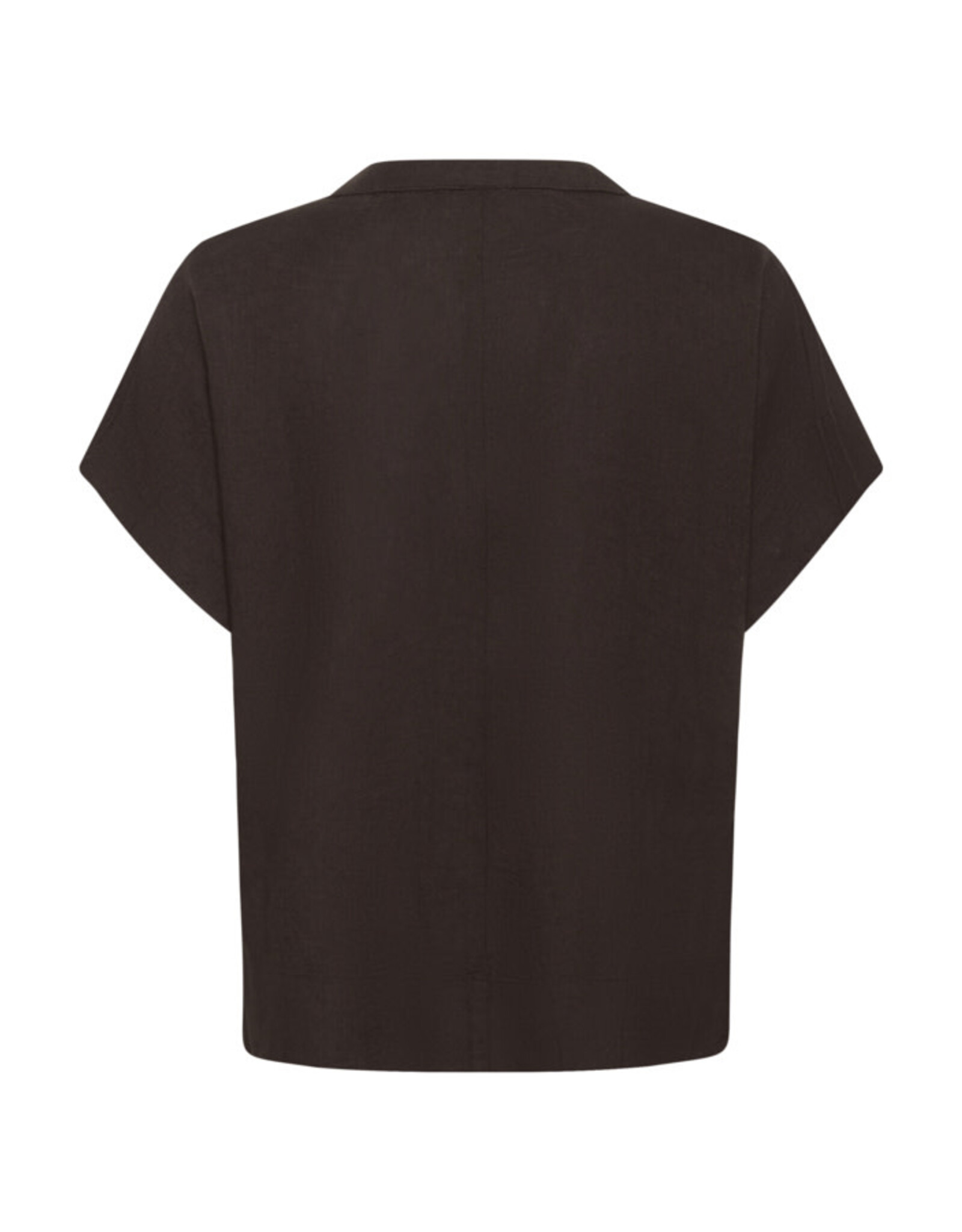 Kaffe Kaffe - Milia Short Sleeve Blouse (Black Coffee)