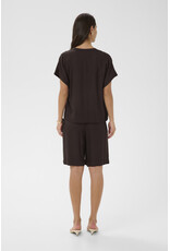 Kaffe Kaffe - Milia Short Sleeve Blouse (Black Coffee)