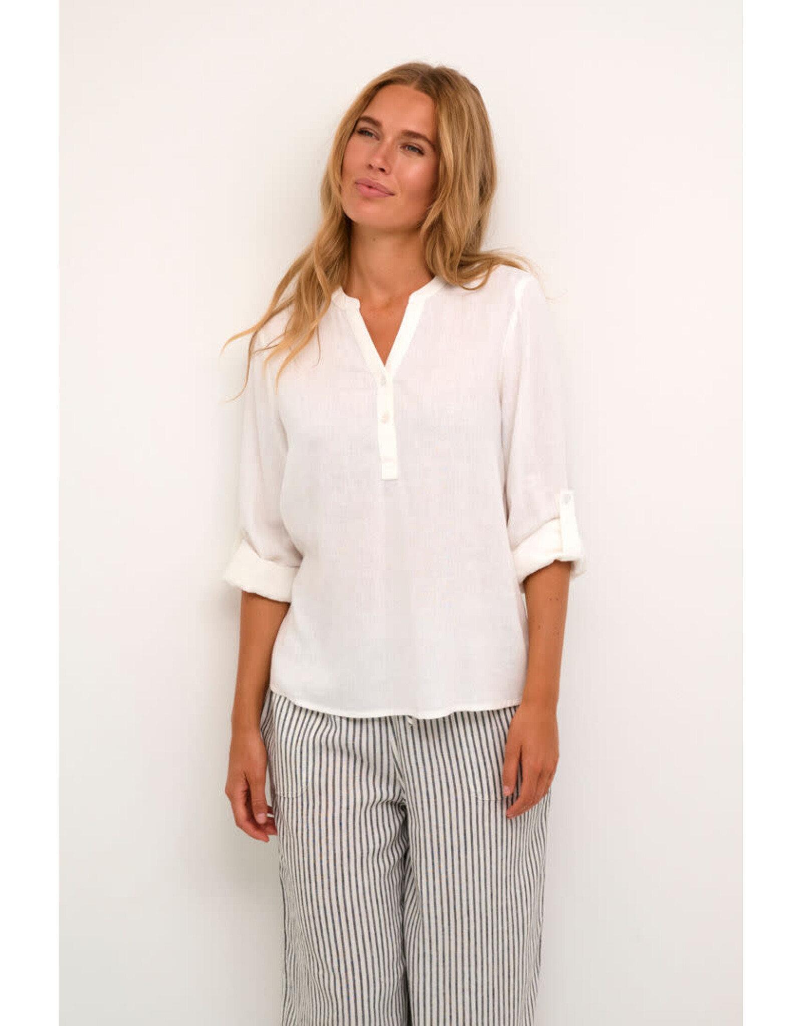 Kaffe Kaffe - Milia Blouse (Chalk)