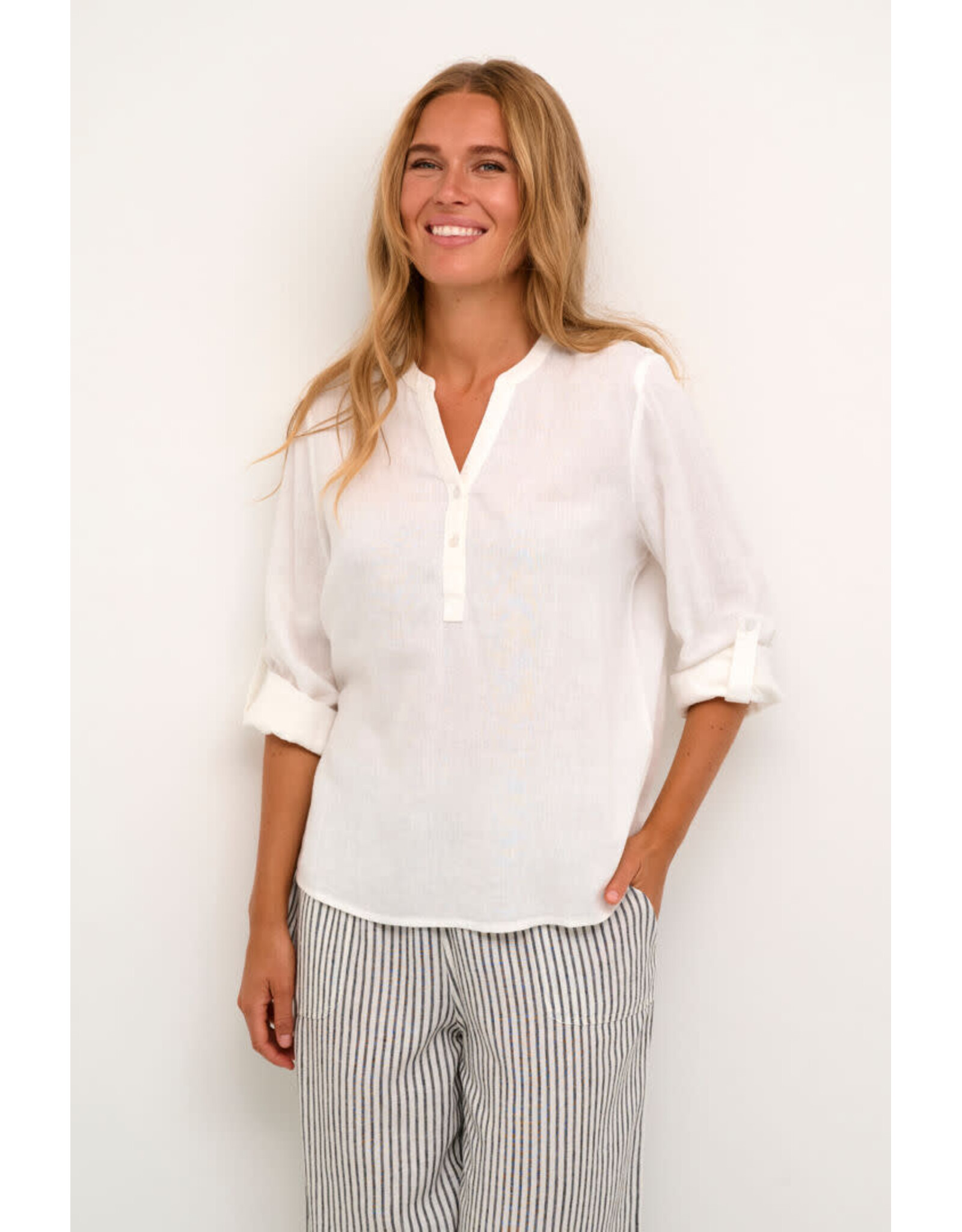 Kaffe Kaffe - Milia Blouse (Chalk)