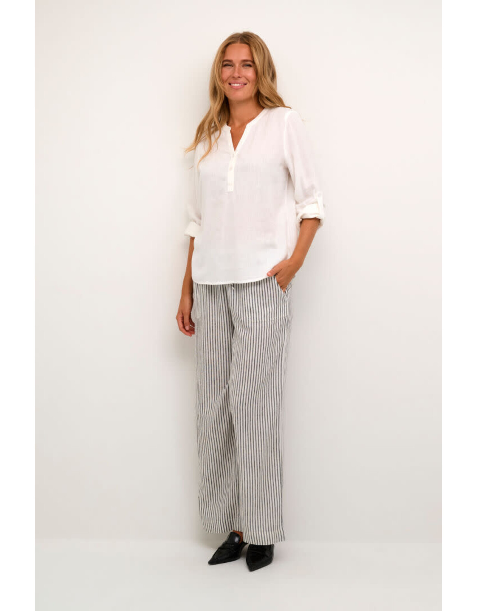 Kaffe Kaffe - Milia Blouse (Chalk)