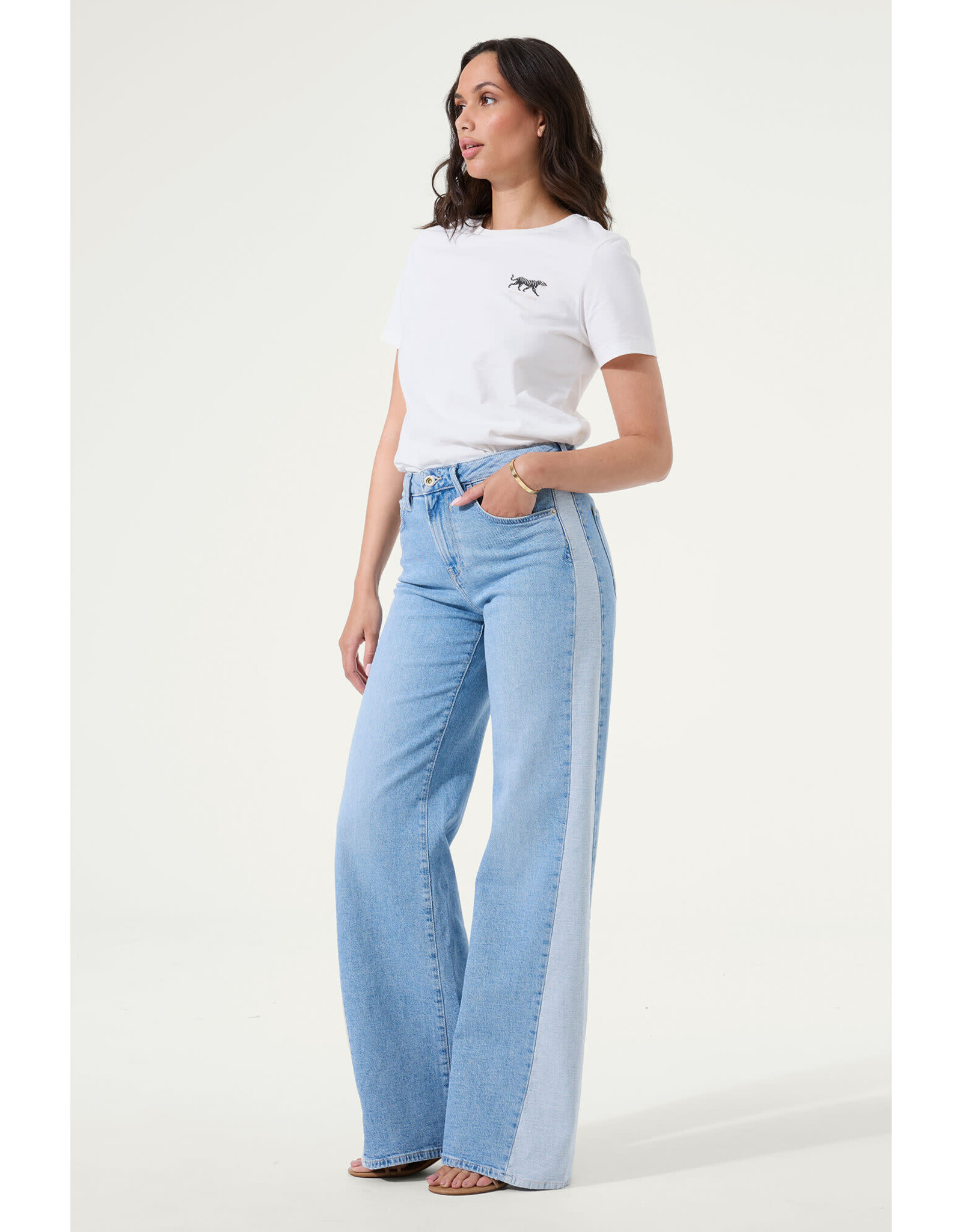 Garcia Garcia - Celia 249 Wide Leg Jean (Light Wash)