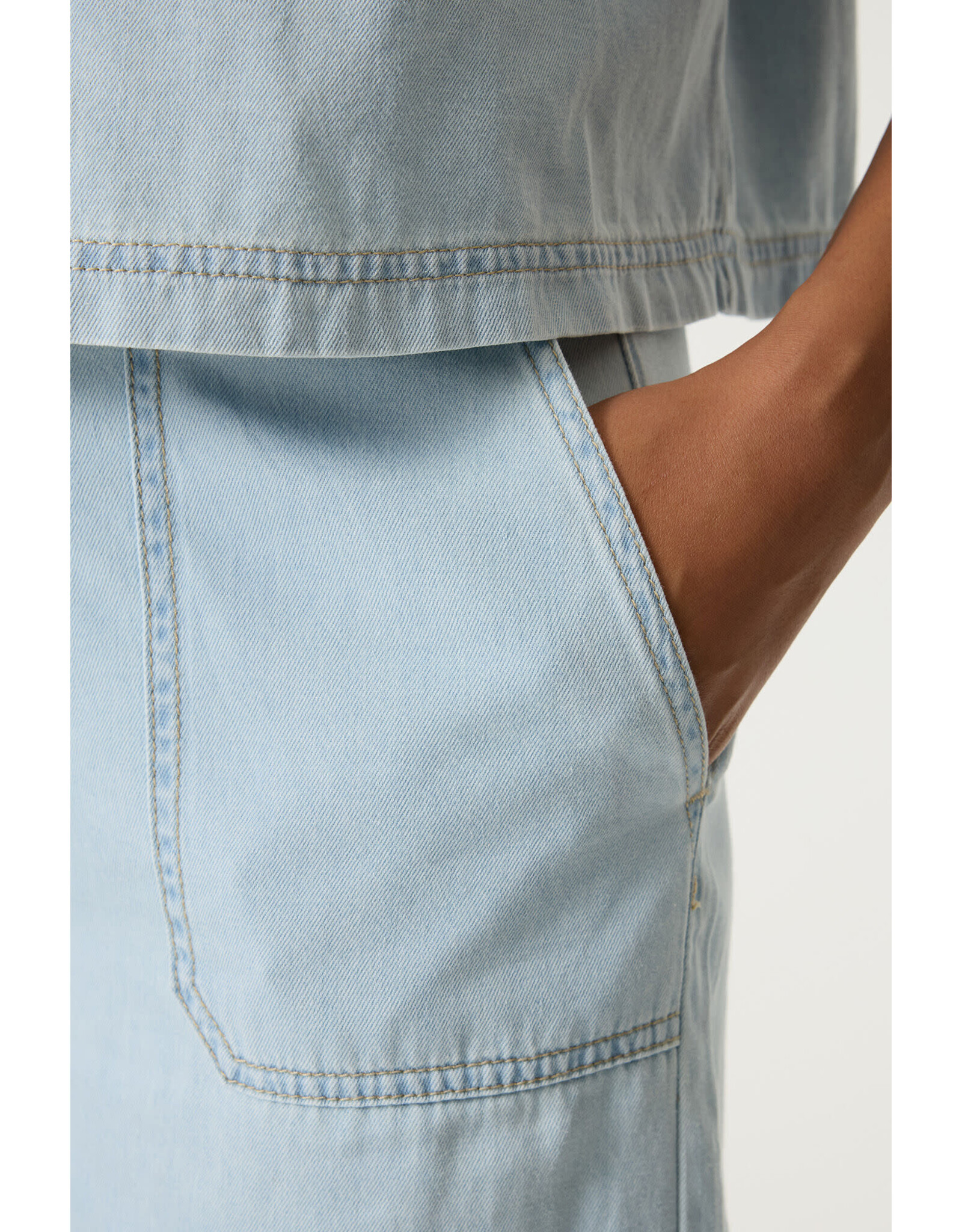 Garcia Garcia - Wide Leg Cropped Jeans