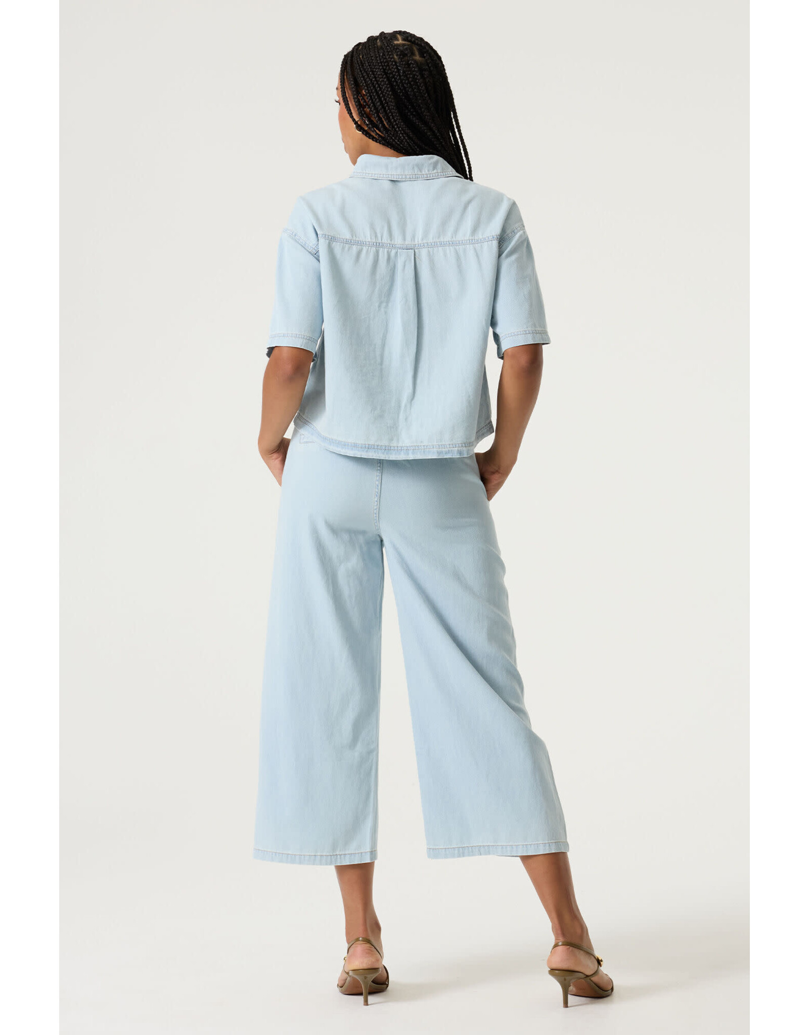 Garcia Garcia - Wide Leg Cropped Jeans