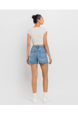 VERVET VERVET - Rebecca High Rise Cleancut Hem A Line Shorts (Inner Circle)