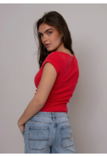 RD Style RD Style - Kelly Boat Neck Cap Sleeve (Cherry)
