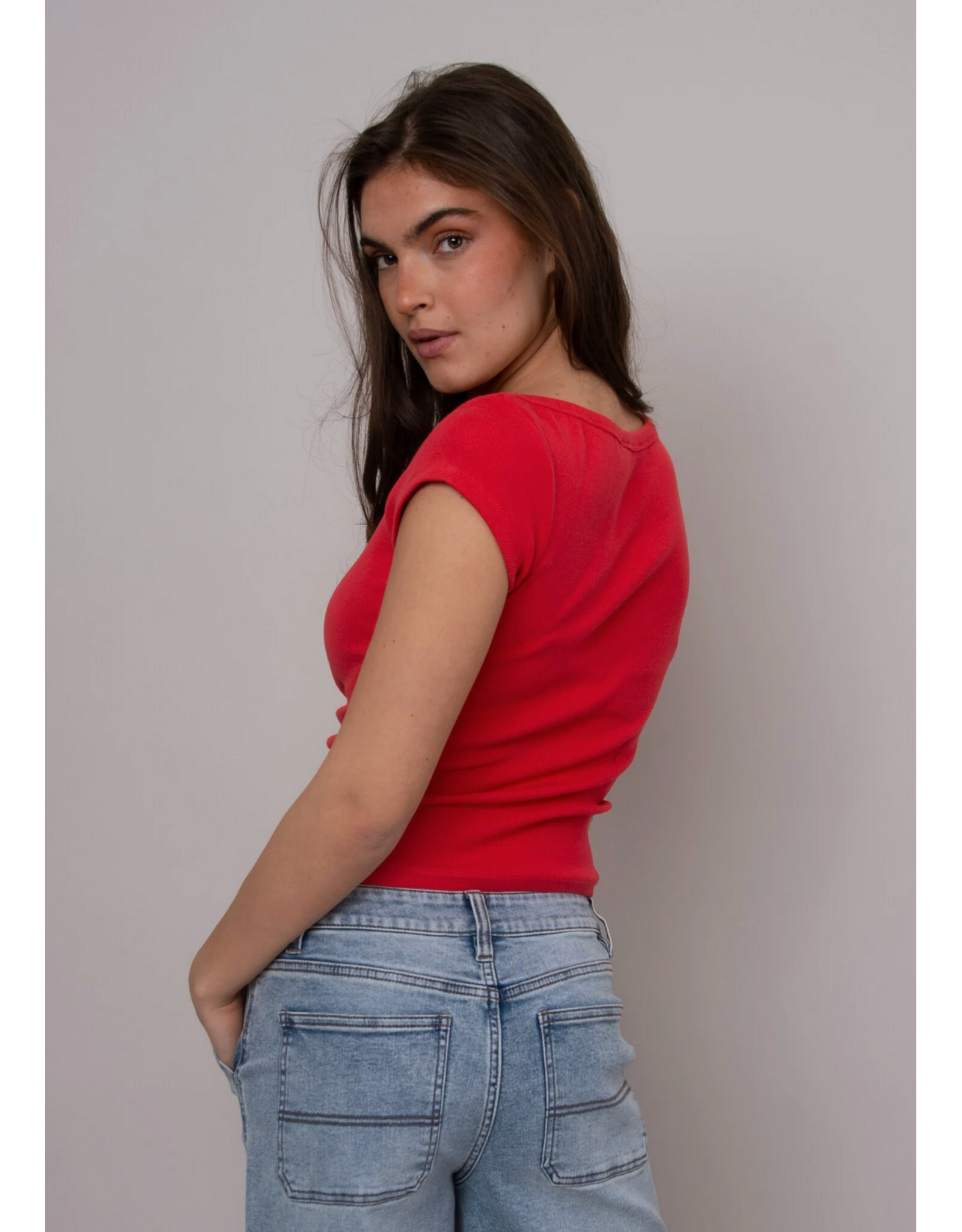 RD Style RD Style - Kelly Boat Neck Cap Sleeve (Cherry)