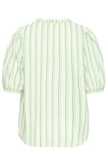 ICHI ICHI - Jovil Striped Short Sleeve Button Up (Greenbriar)